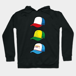 Stranger Things Dustin Trucker Caps Hydro Stickers Hoodie